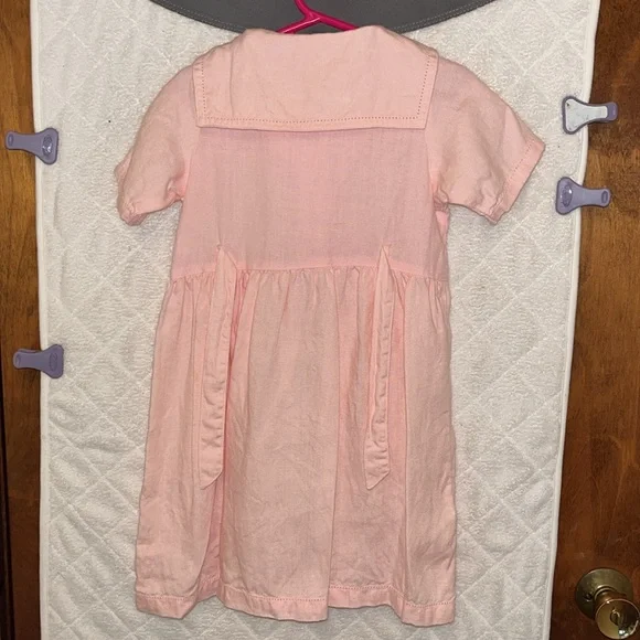 Hanna Andersson Vintage Pink Linen Dress - Picture 5 of 9